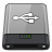 Grey USB W Icon